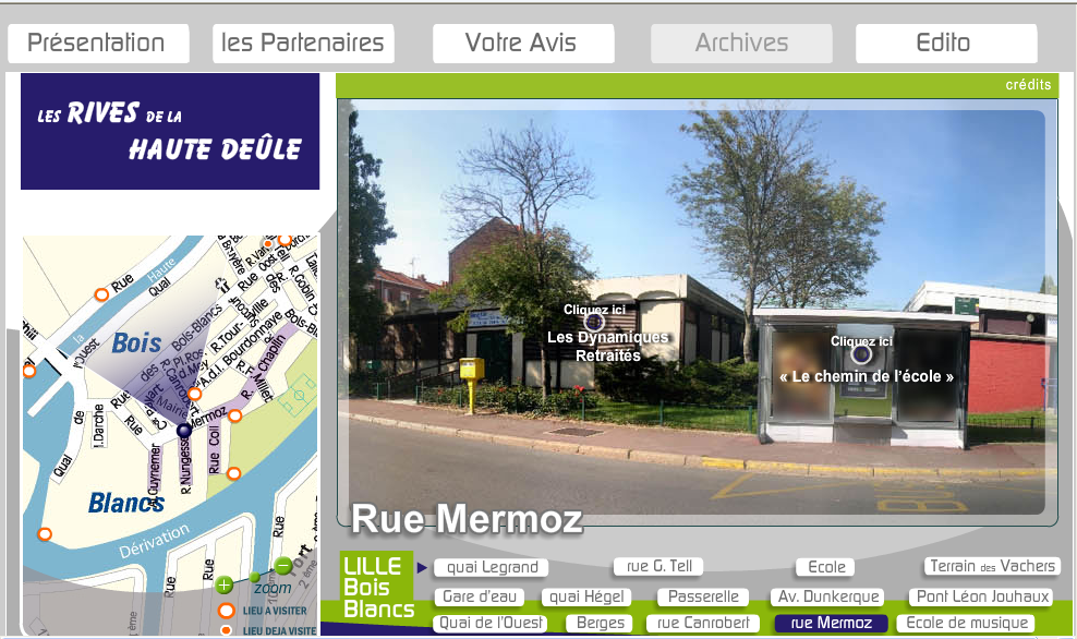 Panorama de la rue Mermoz, dans la visite virtuelle panorama rue mermoz